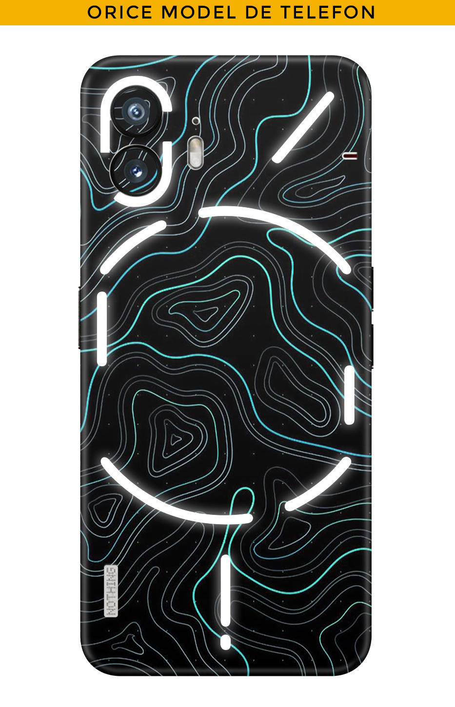 Skin ANY PHONE - Blue Damascus