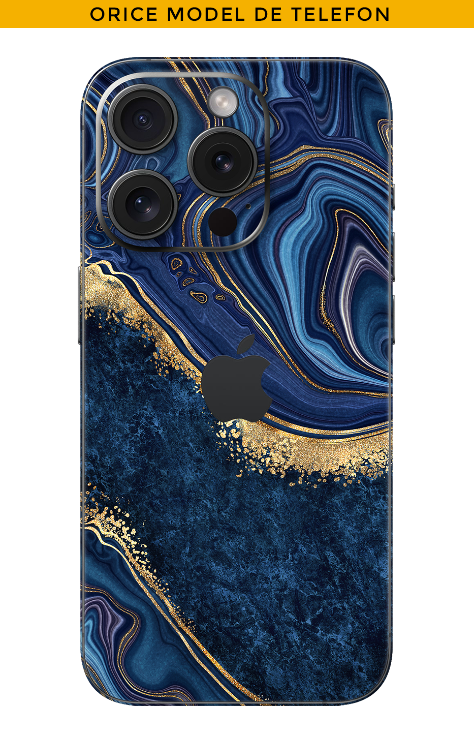 Skin ANY PHONE - 22k gold Waves