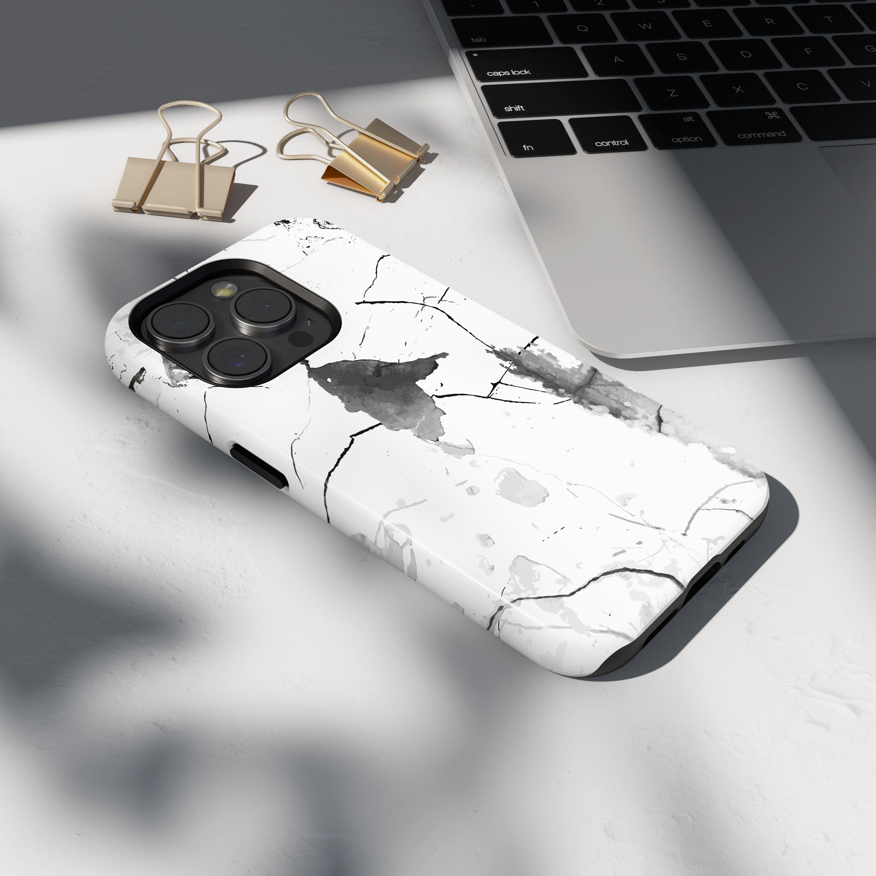 Case iPhone - WHITE MARBLE