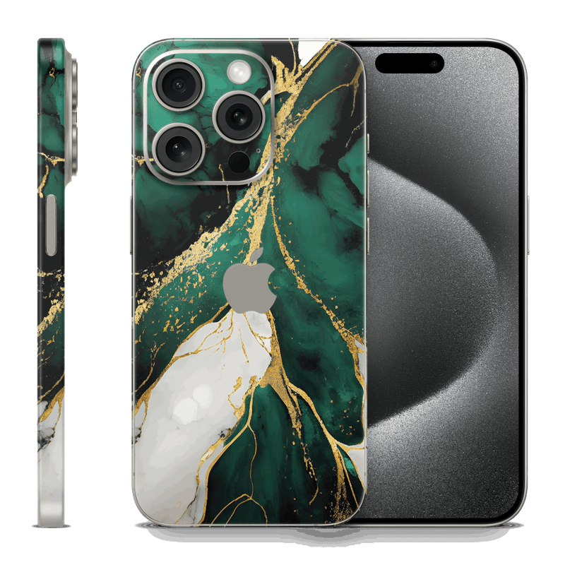 Skin iPhone - Emerald Gold (mat)