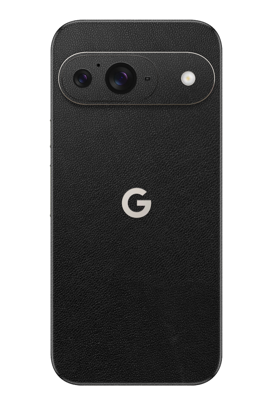 Skin Google Pixel - Black leather texture (full grain)