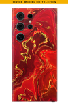 Skin ANY PHONE - Red Gold